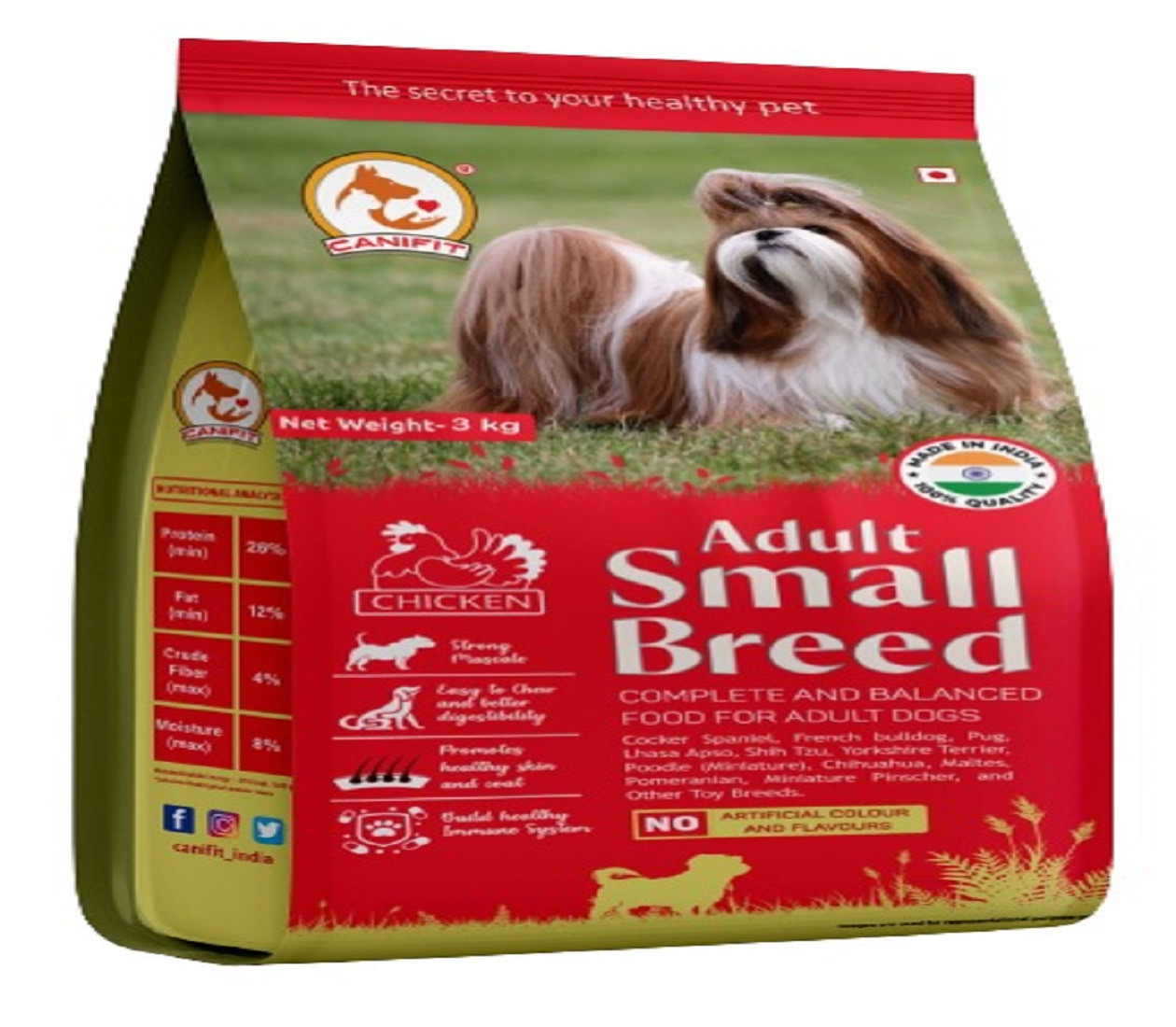 CANIFIT ADULT SMALL BREED FOOD (CHICKEN)